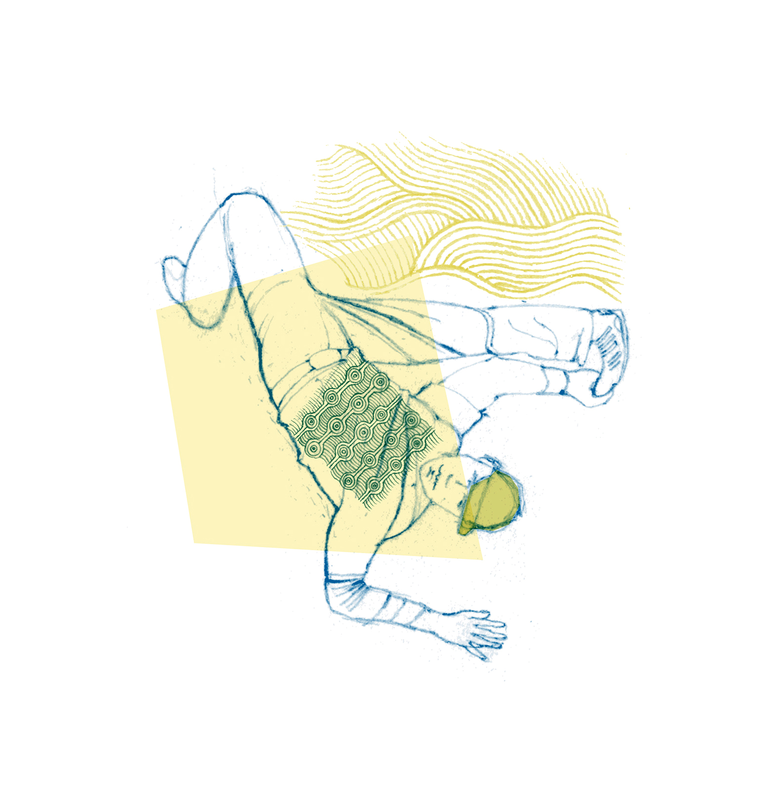 Illustration "Breakdance" für Basar